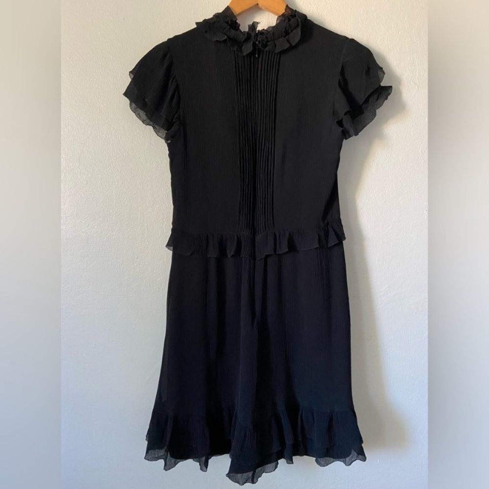 Banana Republic Heritage Pleated Ruffle Neck Dress - Picture 4 of 14